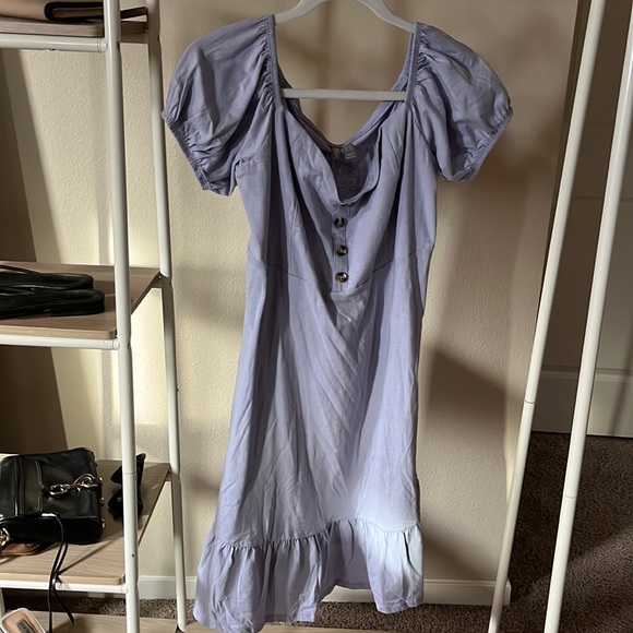 NWOT ASOS Maternity Off the Shoulder Purple Dress - Picture 2 of 9